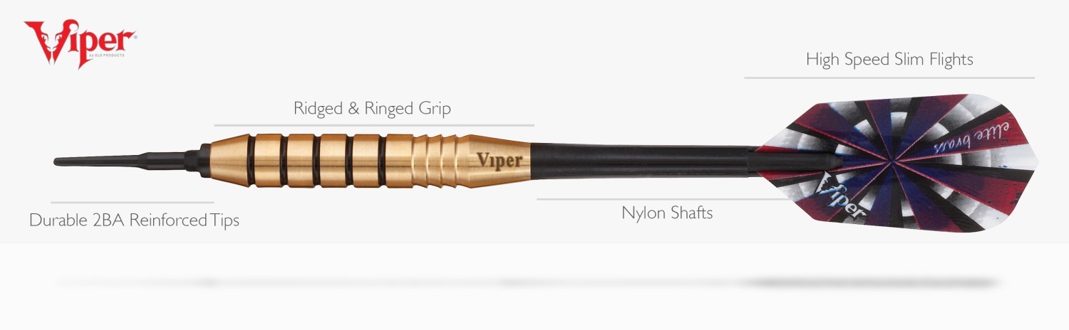 Viper Ridged & Ringed Grip Darts